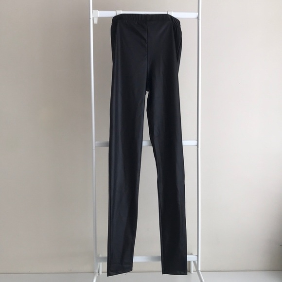 NWOT ASOS Leather Look Leggings - Picture 1 of 2